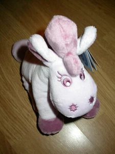 Doudou Peluche Jack Âne Esel Mule Donkey Tidou Noukies Violet Cheval Horse 25 cm - Foto 1 di 1