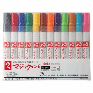 Japan Teranishi chemischer Permanentmarker magische Tinte Nr. 500 12/16 Farben Set mit - Bild 1 von 8