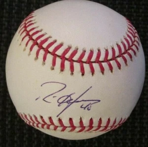 RICH HARDEN OAKLAND ATHLETICS SIGNED MAJOR LEAGUE OML BASEBALL w/ COA - Picture 1 of 2