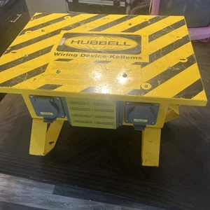 HUBBELL SBTL1A WIRING DEVICE KELLEMS TEMPORARY POWER DISTRIBUTION BOX. FREE SHIP - Picture 1 of 10