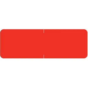 Barkley Kompatibel Solide Rot Etiketten, Laminierter Bestand, 1/2" x 1-1/2" Individuell - Bild 1 von 1
