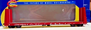 Athearn HO Scale Santa Fe 60' Bulkhead Flatcar ATSF 95672 #88101 (AA-182 - Picture 1 of 9