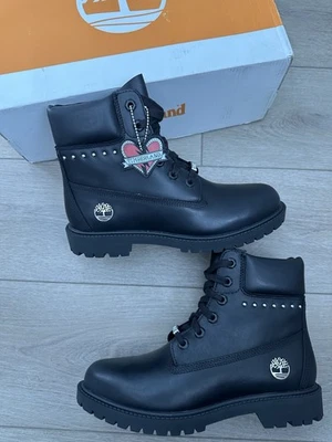 Timberland 6 inch premium heritage boots black leather sz 8 women’s BRAND NEW - Image 1 of 4