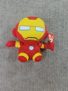 Juguete de peluche de peluche TY Beanie Baby 6" IRON MAN (Marvel Avengers) - Imagen 1 de 4