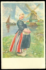 DUTCH GIRL POSTCARD - Picture 1 of 1