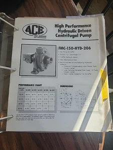 Ace 150 Series High Performance Hydraulic Driven Centrifugal Pump Manual - Picture 1 of 1