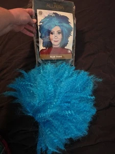 Peluca azul Allaura - Peluca de pelo salvaje Blue Thing  - Imagen 1 de 4