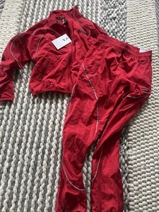 Nike AIR MAX CHILDREN KIDS TRACKSUIT Red Size M FD3156-636 Nylon $110 - Picture 1 of 9