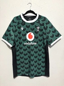 Macron Wales Rugby Union Training Jersey 23/24 Welsh Sports Football XXL Green - Picture 1 of 8