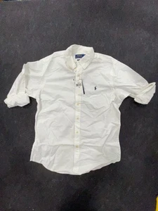 POLO RALPH LAUREN camicia Oxford vestibilità classica uomo taglia M bianca - Foto 1 di 5
