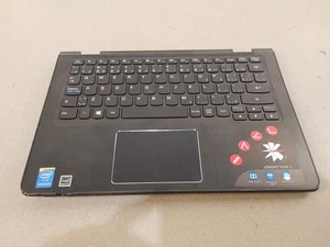 Lenovo Flex 3 Laptop Top Case Keyboard Trackpad UNTESTED Black - Fair - Picture 1 of 2