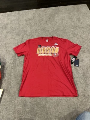 Fanatics San Francisco 49ers Niners Empire Team Fans 2022 NFC West Champ Nuevo con Etiquetas Foto 1 de 4