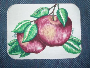 6 Stoffstücke - FRÜCHTE - MACINTOSH ÄPFEL 6,5"X8,5" - Bild 1 von 1