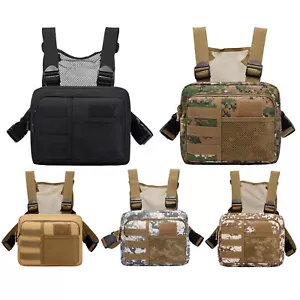 Chest Bag For Men Women Running Vest Chest Phone Holder Chest Fanny Pack - Picture 1 of 17