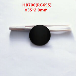 35*2.0mm 700nm IR Infrared Long Pass Optical Filter HB700 RG695 Red Black Glass 