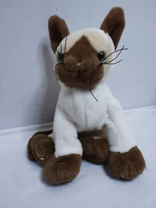 Webkinz Siamese Cat Plush HM160 Stuffed Animal No Codes 8” Kitty Ganz - Picture 1 of 2