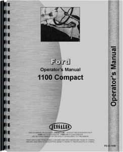 Ford 1100 Tractor Operador Manual Propietario Diesel Compacto - Imagen 1 de 6