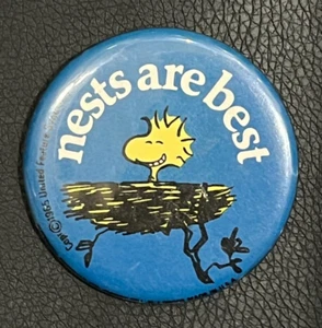 SNOOPY Pin Anstecker NESTER SIND BEST groß 59 mm - Bild 1 von 2