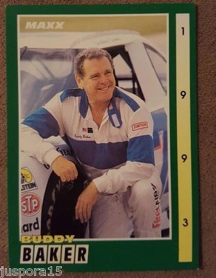 1993 Edition Buddy Baker Card 39 of 300 Maxx Race Cards - Image 1 of 2