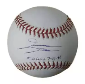 David Dahl Autographed Colorado Rockies OML Baseball MLB Debut 7/25 JSA 16880 - Picture 1 of 2