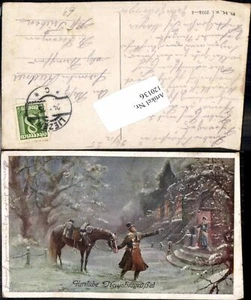 120136,Neujahr Kirche Pferd  - Picture 1 of 1