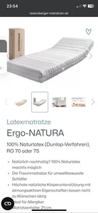 2 Latexmatratze Premium Dunlop (120 x 200cm) - Bild 1 von 1