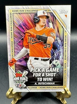 2023 Topps ADLEY RUTSCHMAN Orioles HRC-3 Home Run Challenge Unused - Image 1 of 2