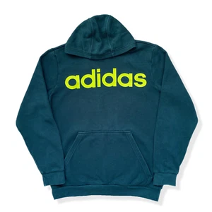 ADIDAS Hoodie Youth Size XL Green Big Spell Out Logo - Picture 1 of 3