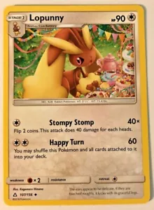 Pokemon Ultra Prism Lopunny 107/156 casi nuevo/m - Imagen 1 de 1