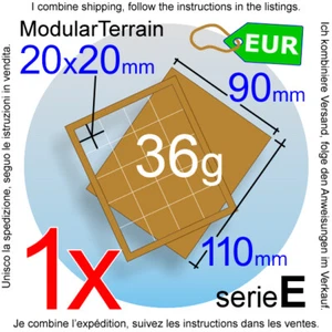 1x MDF Movement Tray 5x4 4x5 (E 0mm) 20mm Square Base War Hammer 40k Bandeja - Imagen 1 de 7