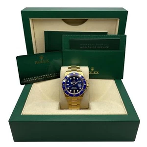 Rolex Submariner 126618LB Gelbgold Blau Zifferblatt Automatische Uhr B&p 2021 - Bild 1 von 8