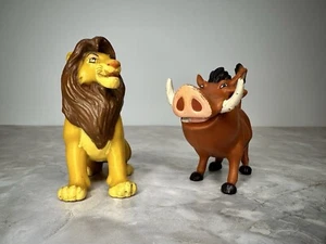 GENUINE DISNEY 'THE LION KING' FIGURES - SIMBA & PUMBAA - NEW - Picture 1 of 15
