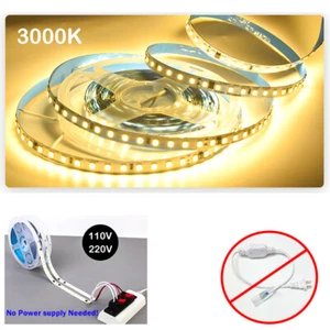 110V LED Neon Strip Light Flex LED Tape, No Transformer Needed, Warm White 3000K - Picture 1 of 11