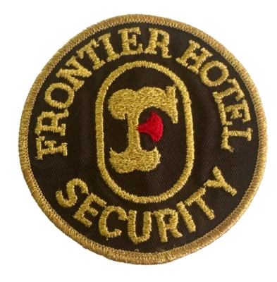 Parche De Colección Raro Años 70 Frontier Hotel Casino Seguridad Las Vegas 3 3/4" Foto 1 de 3