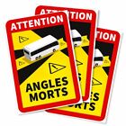 Attention Angles Morts Label Sticker Corners Dead Pack 3 Stickers Bus