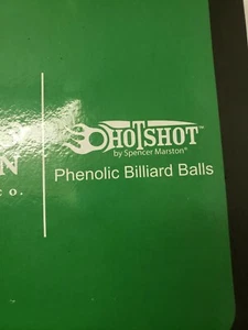 Vintage Set Phenol Billard Kugeln von Spencer Marston " Hotshot " - Bild 1 von 8