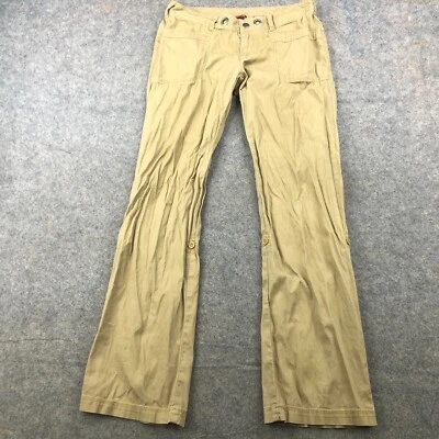 Брюки женские The North Face 6 бежевые однотонные с закругленными вкладками для походов на открытом воздухе из хлопковой смеси - Изображение 1 из 4