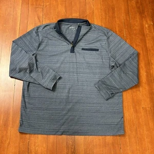 Walter Hagan 11 Majors Size XL Blue Long Sleeve 1/4 Zip Golf Polo Pullover - Picture 1 of 9