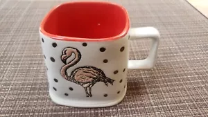Pre-owned Flamingo Mug Square By I Love It Whimsical FUN - Picture 1 of 5