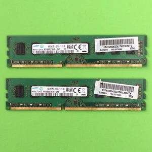 8GB DDR3 RAM (2x 4GB) 12800U 1600Mhz Desktop 240 Pin Memory RAM Samsung - Picture 1 of 2