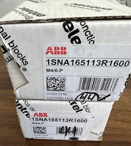 ABB 1SNA165113R1600 Ground Terminal Block Qty: 44 - Picture 1 of 2