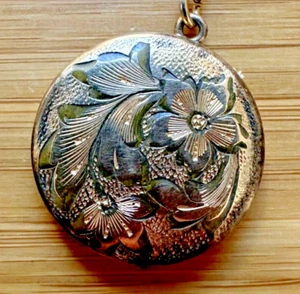 Vintage THEDA 1/20 12K GOLDFILLED MEDAILLON Anhänger signiert 6 GRAMM - Bild 1 von 5