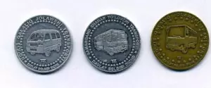 RARE UZBEKISTAN TRANSIT TRANSPORT TOKENS - Picture 1 of 3