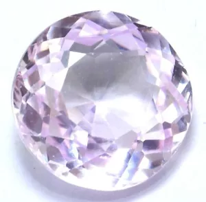 Piedra preciosa suelta rosa natural certificada de 12,45 quilates de corte redondo de Brasil - Imagen 1 de 5