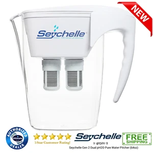 Seychelle Gen 2 Dual pH2O Pure Water Pitcher (64oz) - Picture 1 of 4