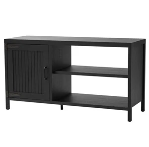 Mainstays Farmhouse TV Stand for TVs up to 50", Black/Rustic Gray - Picture 1 of 9