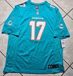 NWT Nike Miami Dolphins Jaylen Waddle #17 Authentic Football Jersey Men’s 2XL - Picture 1 of 13