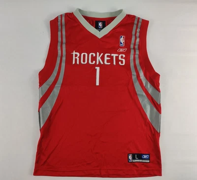Camiseta Reebok Tracy McGrady Houston Rockets NBA Baloncesto Juvenil Grande Foto 1 de 4