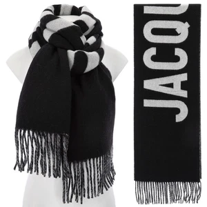 Jacquemus Logo Fringed Scarf 25FW 990 ACU00435AOT4001 148425294 - Picture 1 of 10