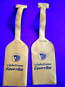 Etiquetas de plástico con nombre de equipaje EGYPT AIR 2 - Imagen 1 de 2